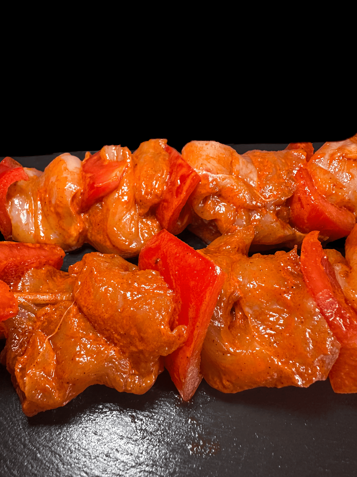 Brochette de poulet Marinée BBQ
