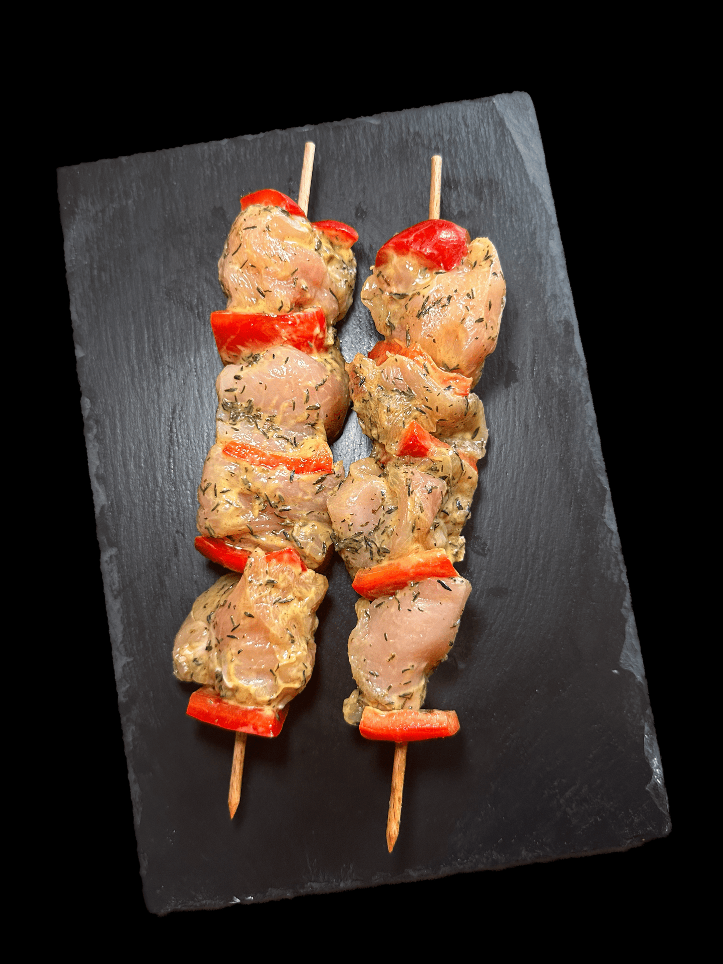 Brochette de poulet marinée Thym citron