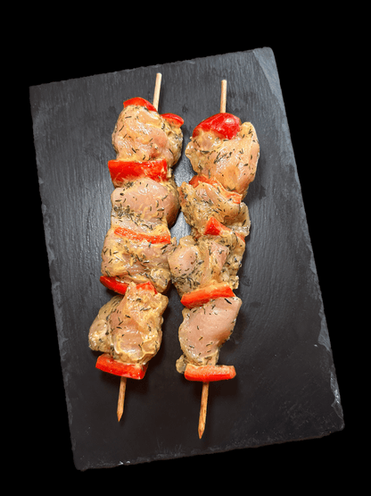 Brochette de poulet marinée Thym citron