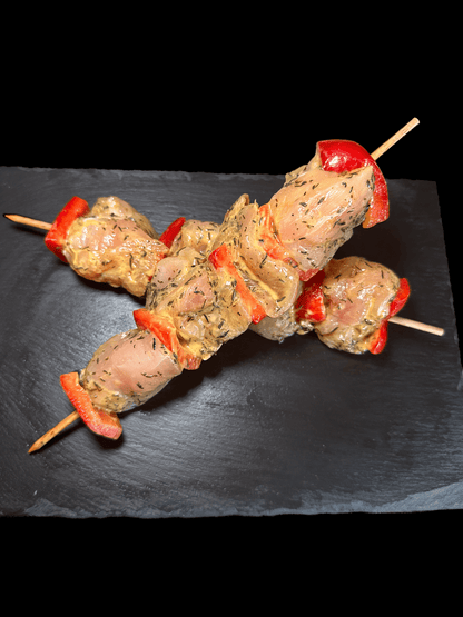 Brochette de poulet marinée Thym citron