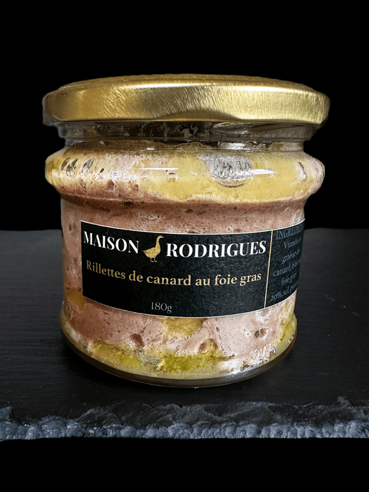 Rillettes de Canard au foie gras 180g